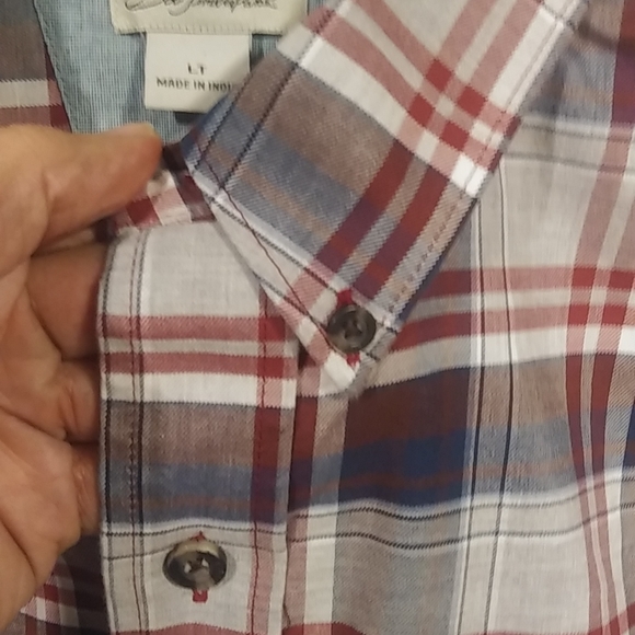 Bob Timberlake plaid button down shirt size large Tall - Picture 4 of 5